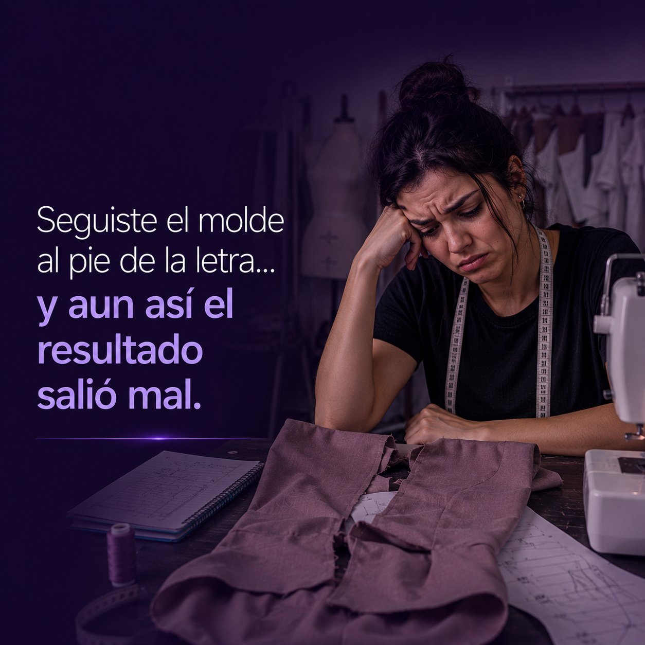 Seguiste el molde al pie de la letra y aun así el resultado salió mal