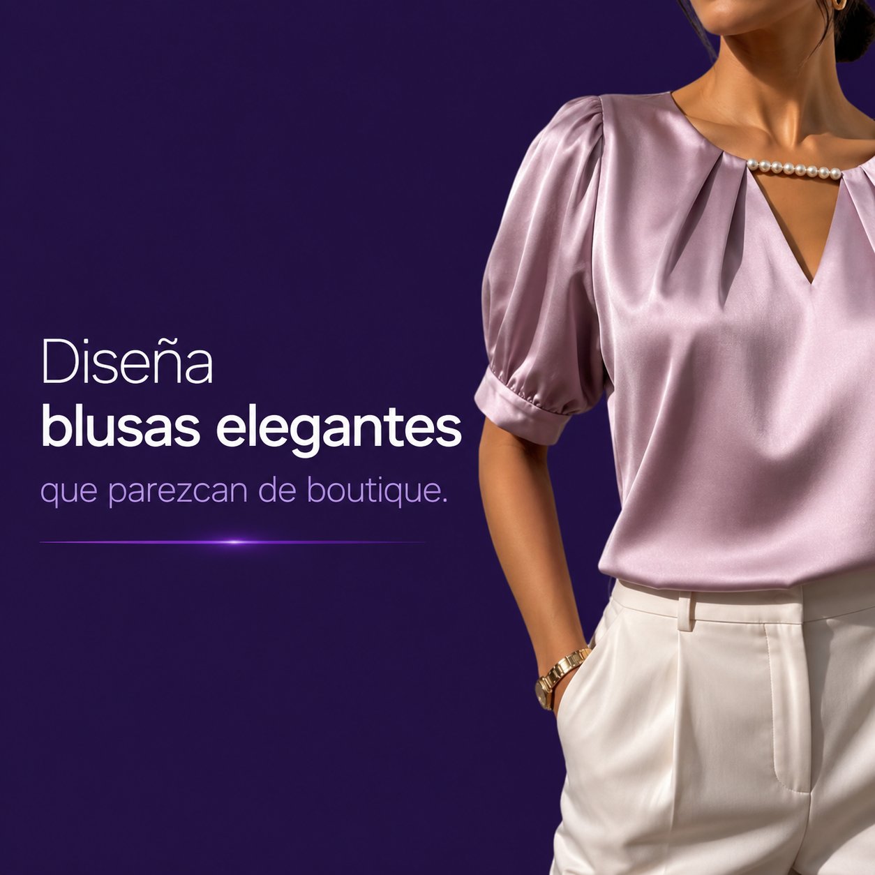 Diseña blusas elegantes que parezcan de boutique